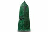 Tall Polished Malachite Obelisk - DR Congo #321149-1